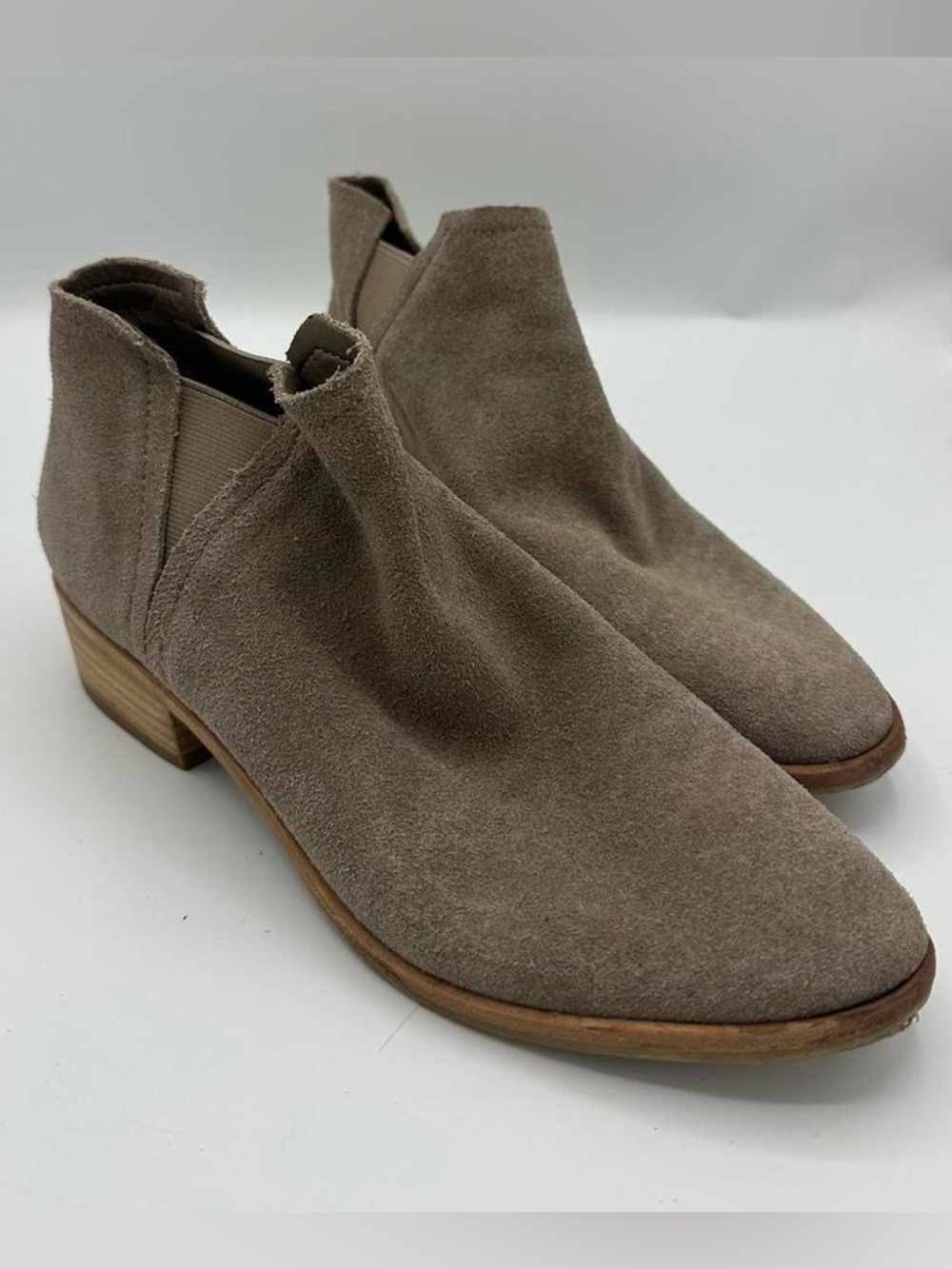 Taupe Suede Ankle Boots